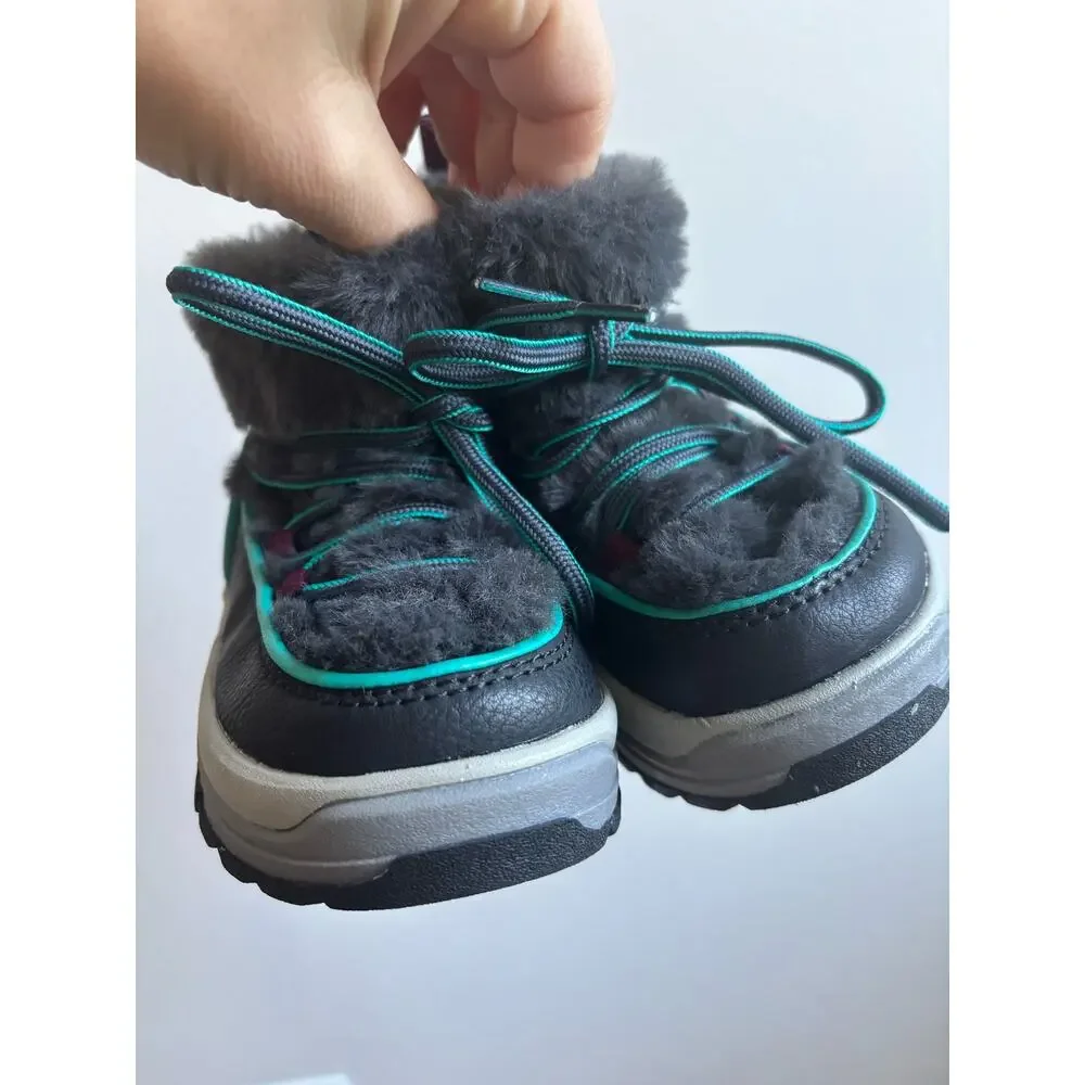 NWT Zara TECHNICAL BOOTS LIMITED EDITION GRAY Toddler Size 8